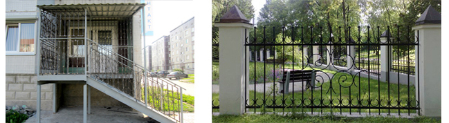 кованые ограждения металлоконструкции